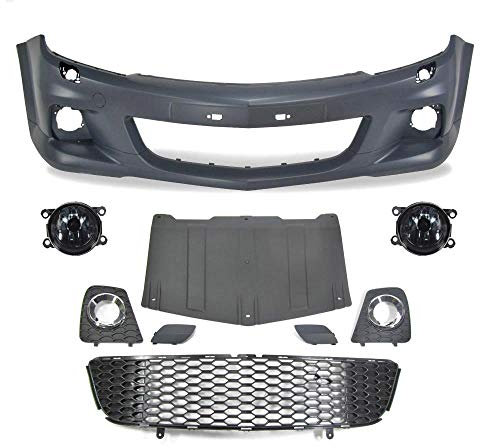 Set Stoßstange vorne Nebel für Opel Astra H Bj. 04->> nur GTC 3 Türig OPC Optik