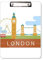 London Bridge UK Big Ben The London Eye Klemmbrett, Ordner, Schreibblock, Trägerplatte, A4