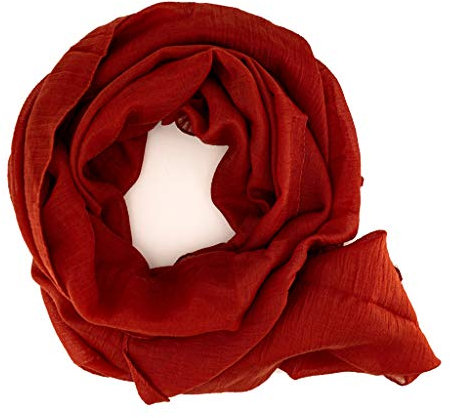 DOLCE ABBRACCIO by RiemTEX WILD CAT Damen Schal Halstuch Tücher aus kratzfreiem Mikrotouch für Frühling Sommer Ganzjährig (Ruby Rot)