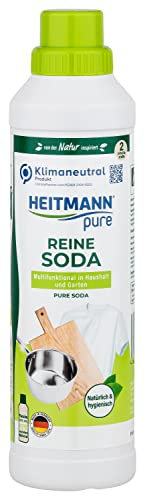HEITMANN pure Reine Soda | Vielseitiger Reiniger für Fett, Schmutz, Flecken & Gerüche | Natürlich & umweltfreundlich | Für Haushalt & Garten | 750 ml