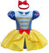 Lito Angels Vestito da Principessa Biancaneve Pagliaccetto per Bimba Bambina, Bebè Body Tutina con Fascia, Taglia 18-24 Mesi, Giallo