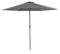 ACAZA Parasol droit en aluminium, 300 cm diamètre, Gris