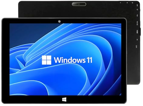ZAOFEPU Tablet de 10 pulgadas Windows 10 Home, tablet PC 4G y WiFi y Bluetooth RAM 4 GB + ROM 64 GB, cámara dual de 2 MP + 5 MP, tableta negra de 6000 mAh