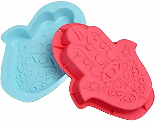 RLBSL Moule 3D silicone grande Main de Fatma Fatima Hamsa pour gâteaux orientaux, entremet, dessert, biscuit ...36 * 27 * 5.5 cm