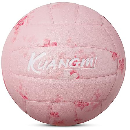 Kuangmi Sakura Weicher Volleyball, offizielle Größe 5, Indoor- & Outdoor-Freizeitball, Sporttraining, Strandspielball