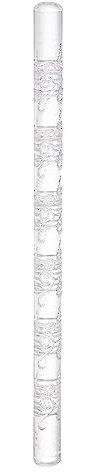 sourcing map Acrylic Embossed Rolling Pin 6.3 Inch Small Musical Note 3D Pattern Acrylic Non-Stick Roller Fondant Embossing Clay Rolling Pin Textured for Baking Cookie Pastry Clay Dough