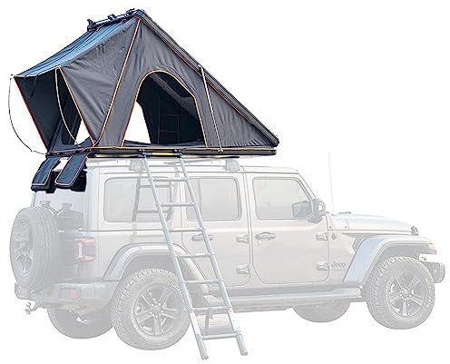 FLEAGE Dachzelt mit Hartschale für Camping, Pop-up-Dachzelt aus Aluminium, für Van, Jeep, Auto, SUV, LKW, Zelte für Camping, Hartschalen-Dachzelt, Dachzelt, Camping-Autodachzelt