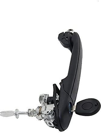 PRIMUZ Auto Türschloss Griff vorne rechts Links mit Zylinderschlüssel kompatibel mit Polo 6N 6N1 6N2 kompatibel mit Sharan Seat Alhambra Galaxy 6N0837207CD
