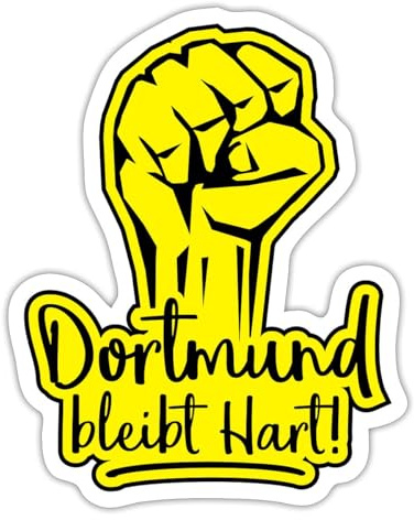 Spreadshirt Dortmund Bleibt Hart Fußball Ultras Sticker Aufkleber
