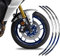 Aufkleber-Set für 2 Felgen, kompatibel mit Yamaha Tracer 9 GT+ 2023 CI-041 (Blau)