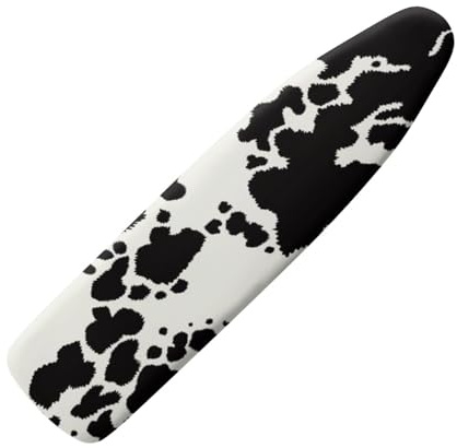 Wanyint Cows Print Ironing Board Dust Cover with Elastic Edge,Ironing Board Protector Heat Reflective Iron Covers Easy-Fit Ironing Board Cover