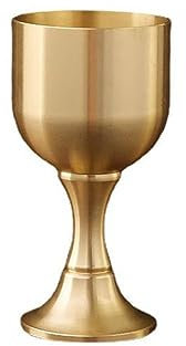 Decorative Cup Brass Drinking Cup, Retro Wine Glass, Smooth Decoration Crafts Carved Brass Cup, Brass Chalice Cup Cocktail Glass Wine(S)