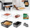 Air Fryer Accessories, Set of 7 for Air Fryer Accessories Tower T17099 5.2L/3.3L, Tefal 5.2L/3.1L, Reusable Air Fryer Food Grade Accessories, Including Silicone Air Fryer Liners,Silicone Gloves,Racks