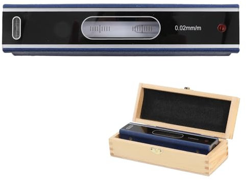 CDZHLTG 10 Master Precision Level, 200mm Nivel de Burbuja de Alta Precisión, Herramienta de Medición de Grado Industrial, Precisión: 0,0002/10, Auto-nivelante de Sensibilidad Precisa