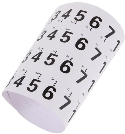 Aufkleber für Klaviertastatur 1 Satz, Transparent, Weiß, PVC
