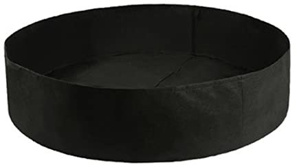 Hilai Large Grow Bed Fabric Raised Garden Bed Round Planting Container Black Heavy Duty Felt for Planting Herb Flower Vegetable 20 * 50cm, Gardening
