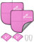 Sportneer Sitzkissen Outdoor, 40 * 40cm Sitzunterlage Outdoor Wasserdicht Oxford-Stoff Thermo Sitzkissen Faltbar FüR Camping, Wandern, Stadion Und Unterwegs,Rosa 2er-Packung