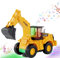 ChaneeHann Bulldozer Spielzeug, Bulldozer Kinder,Baustellenfahrzeuge Kinder,Automatisches Gehen Bagger mit Sound und Licht, Auto Kinderspielzeug, Bagger Spielzeug Ab 3 Jahre