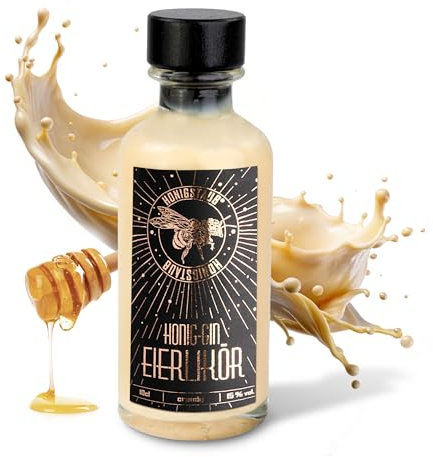HonigStaub Honig-Gin Eierlikör 100ml / Eierlikör mit Honig/Osterlikör aus Sachsen/Honiglikör