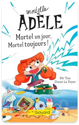 Yoto Mortel Un Jour, Mortel Toujours !, Livre Audio Enfant tiré de la série Mortelle Adèle, à écouter sur conteuse veilleuse et Boîte à Histoires Yoto Player et Mini, premières BD 6 à 10 Ans