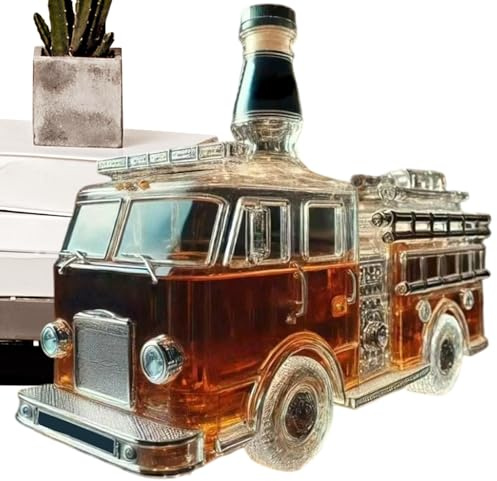 Whiskey-Flasche – Autoförmige Whiskey-Dekanter-Flasche, Kunststatue, Heimdekoration, Sammlerstück für Wodka, Bourbon, Brandy, Getränkeregal, Vatertag, Herren, Wohnzimmer, Hochzeit, Party