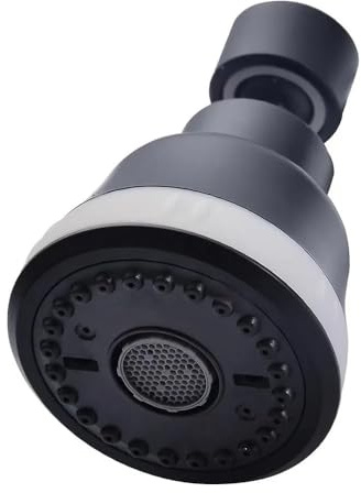 4 Mode Kitchen Faucet Spray Head 360° Swivel Tap Aerator Splash Proof Sprinkler Spray Extender Nozzle Bubbler 1pc(Black)