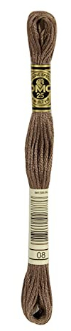 DMC 6-Strand Embroidery Cotton 8.7Yd-Dark Driftwood