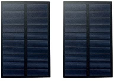 Villageboom Lot de 2 panneaux solaires DIY 1 W 5 V - Construisez votre propre source d'énergie solaire ! Énergie solaire efficace pour les déplacements