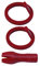 Unbekannt iSi 3-teiliges Ersatzteil-Set: 2 STK iSi Kopfdichtung rot (2290) und 1 STK Tulpentülle rot (2293) Geeignet für iSi Gourmet Whips/Thermo Whips/Whips mit Metallkopf