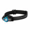 Ledlenser MH3 Outdoor Stirnlampe LED, Schwarz/Blau, 200 Lumen, fokussierbar, Leuchtweite 130m, Leuchtdauer bis 35h, Metallclip, inkl. Batterie, Kopflampe