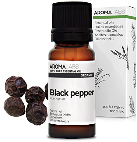 Aroma Labs - Pepe Nero BIO - Olio Essenziale Chemiotipizato e Certificato AB - 10 mL