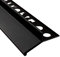 Alu Balkon Terrasse abtropf Profil Fliesenschiene Profil Schiene L300cm farbig 10mm schwarz