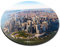 Lower Manhattan New York City - Flexible Round 5mm Rubber Mouse Mat Pad Office Home Novelty Printed Desk Accessory - 45629