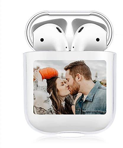 Personalisierte Apple Airpods Hülle 2&1 mit Eigeinem Foto Bedrucken Airpods Case Schutzhülle Kabelloses Laden Tragbar Durchsichtig Geschenk Freunde Liebe Hund Geburtstag Weihnachten Valentinstag