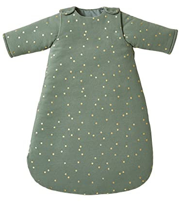 Vertbaudet Baby Winterschlafsack GRÜNER Wald Ärmel abnehmbar grün 104CM