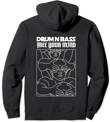 Drum N Bass Mind Liquid Music EDM Drum Und Bass Pullover Hoodie