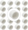 Fitvell 20 Stück 2,5 cm PVC-Kappe, Rohrendstopfen, Steckdosenadapter, Armaturen, Slip-Zeitplan (SCH), 40 Möbelqualität, für Bau, PVC-Möbel, DIY, Garten, Regal, Zuhause, Industrie