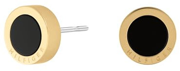 Tommy Hilfiger Jewelry Steckerohrringe für Damen in Gelbgold mit Schwarzem Onyx - 2780662