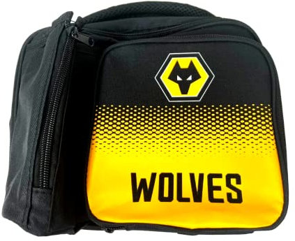 Prime Life Wolverhampton Wanderers FC Lunch Bag with Bottle Holder - Wolves Football Gift (Fade01)
