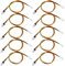 OTOTEC 10PCS PC Fan Power Extension Cable 30cm 3-Pin Male Plug to Female Socket Fan Connector Wire Cooling Fans Cable for Cooling Computer CPU Fan