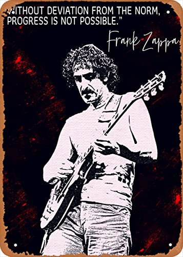 Frank Zappa Frank Zappa Metall-Blechschild, Poster, Vintage-Kunst, Wanddekoration, 30,5 x 20,3 cm