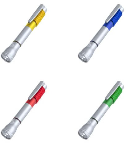 DISOK Lote 50 Bolígrafos Bicolor con Linterna, Regalos Bolígrafos para bodas, bautizos, comuniones, regalos empresa. (Azul)