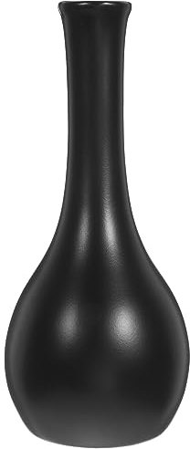 HOMSFOU Blumenvase Aus Keramik Matte Schwarze Deko-vase Für Trockenblumen Stilvolle Tischvase Für Wohnzimmer Und Hochzeiten Accessoire Für Ihre Wohnkultur