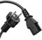 Perfecto Cable de Alimentación Euro, Enchufe Schuko recto a Conector IEC C13 recto, Cable de Accesorio para Electrodomésticos, 1.00m, negro