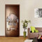 Dekorative Malerei 3d Türaufkleber 90x200cm(35.43 inches * 78.74 inches) Eisentür des Tresors Türtapete Selbstklebend Türfolie Poster Tapete Türaufkleber XXL Aufkleber Folie| Türposter Türklebefolie