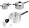 SAVING HUB Chip Pan with Basket & Lid - Aluminum Deep Fat Fryer Pot - Strong Wire Mesh Basket, Chip Pan Fryer - Kitchen Food Cooking Pans - Dishwasher Safe (25cm)
