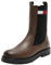 Tommy Jeans Donna Stivaletti Chelsea in Pelle, Marrone (Velvet Brown), 38