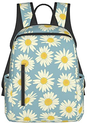 Ireser Vintage Daisy Backpack for Women Men Casual Daypack Cute Laptop Backpack Lightweigh Travel Backpacks