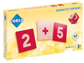 Coblo Magnetisches Zahlen 60 Stück - Magnetspielzeug - Geschenk 3 Jahre - Montessori-inspiriertes - Fördert Kreativität & Lernfähigkeiten - STEAM-Bildung - Spielzeug Ab 3 Jahren