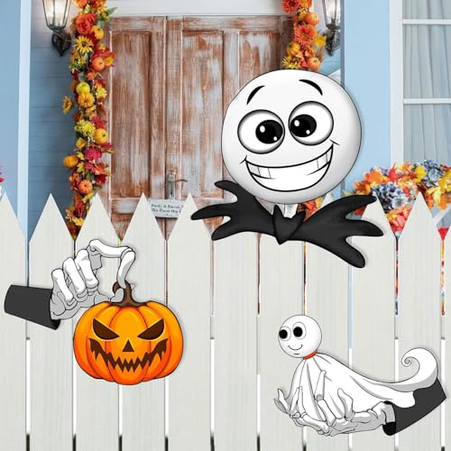 Halloween Zaunspäher, Weihnachtsbaumspitze für den Innen- und Außenbereich